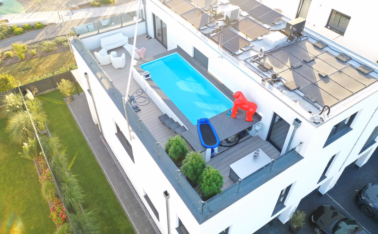 Detailaufnahme aus der Luft
